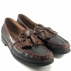 Johnston & Murphy Aragon II Kiltie Tassel Loafer 20-0592 Black-Brown Men Size 8